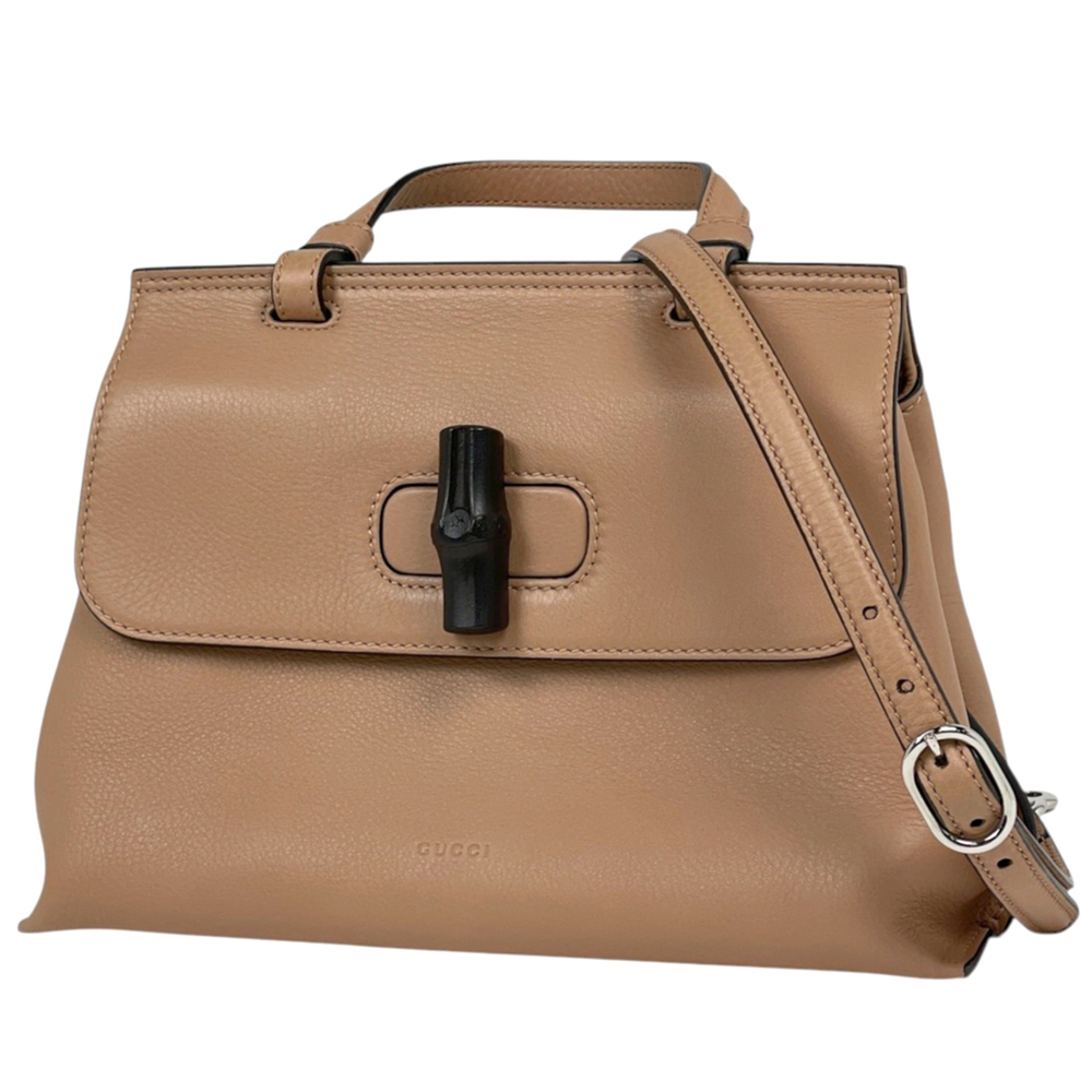 GUCCI Authentic Cream Leather Bag